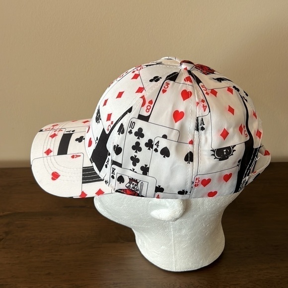 DECK of Playing Cards Poker Adjustable Baseball Cap Hat - Picture 2 of 8